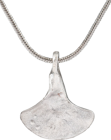 RARE VIKING SILVERED AXE PENDANT