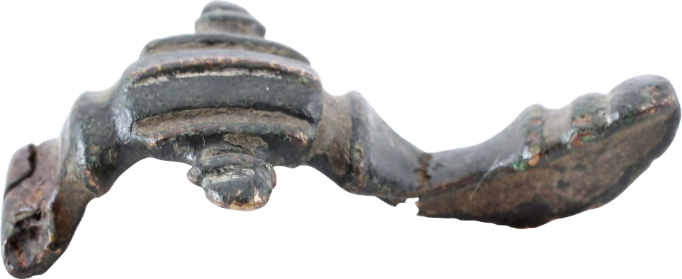 FINE ANGLO-ROMAN GARMENT PIN (BOW FIBULA) FIRST CENTURY AD
