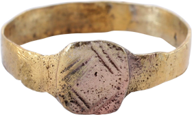MEDIEVAL EUROPEAN RING, 500-800AD SIZE 8 3/4