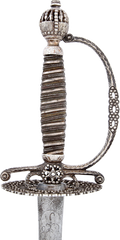 ENGLISH SILVER HILTED SMALLSWORD C.1775-80