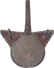 MOROCCAN BEE HIVE POWDER FLASK C.1850