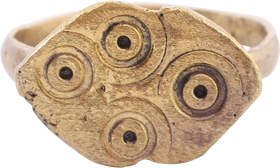 MEDIEVAL ANGLO-SAXON (ENGLISH) RING, 7TH-9TH CENTURY AD, SIZE 8
