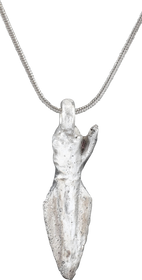 ANCIENT GREEK ARROWHEAD PENDANT NECKLACE C.4th-2rd CENTURY BC