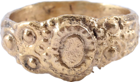 EUROPEAN BETROTHAL RING 16TH-17TH CENTURY SIZE 8 ¼