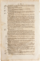 ACTUAL PAGE PRINTED BY BENJAMIN FRANKLIN IN 1752 - Fagan Arms