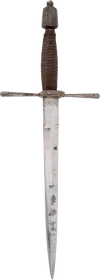 GOOD ANTIQUE OR VINTAGE GERMAN LEFT HAND DAGGER OF 1580-1600