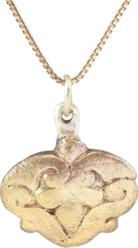 ANCIENT VIKING HEART PENDANT NECKLACE C.850-1050 AD