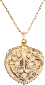 LARGE VIKING/SCANDINAVIAN HEART PENDANT NECKLACE, 11TH-12TH CENTURY AD
