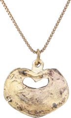 RARE VARIATION, VIKING HEART AMULET NECKLACE, 11TH CENTURY AD - Fagan Arms