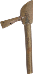 ASHANTI FIGURAL GOLD WEIGHT, BATTLE AXE C.1900, ex: Sir Cecil Armitage Collection - Fagan Arms
