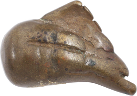 ASHANTI FIGURAL GOLD WEIGHT, FROM NATURE C.1900, ex: Sir Cecil Armitage Collection