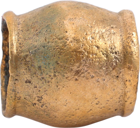 EXCEPTIONALLY LARGE VIKING GILT BRONZE BEAD
