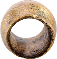 EXCEPTIONALLY LARGE VIKING GILT BRONZE BEAD