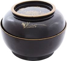 JAPANESE LACQUERED BOWL AND COVER C.1880