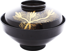 JAPANESE LACQUERED BOWL AND COVER C.1867-1912