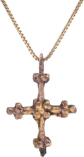 FINE EARLY CHRISTIAN CONVERT’S CROSS NECKLACE, 9TH-11TH CENTURY AD