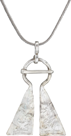 CHARMING VIKING PROTECTIVE BROOCH, 950-1050 AD