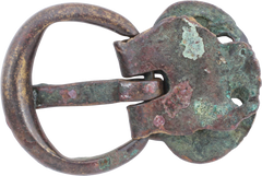 RARE ROMAN BUCKLE FROM A LEGIONARIE’S PLATE ARMOR, LORICA SEGMENTATA