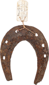 MEDIEVAL EUROPEAN HORSESHOE, 15TH CENTURY