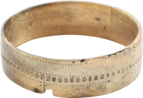 VIKING WEDDING RING, 850-1050 AD, SIZE 7
