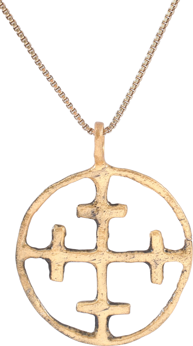 CRUSADER’S CROSS PENDANT NECKLACE, 11TH-13TH CENTURY