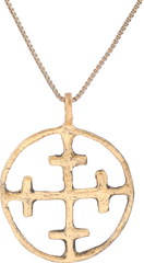 CRUSADER’S CROSS PENDANT NECKLACE, 11TH-13TH CENTURY