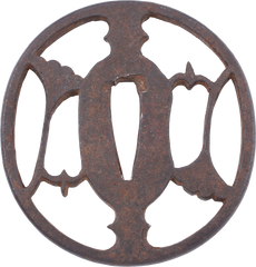 JAPANESE IRON TSUBA, EDO PERIOD - Fagan Arms