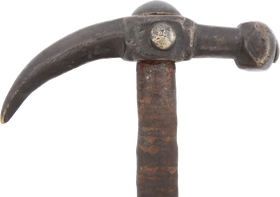 RARE 18TH CENTURY POLISH WAR HAMMER OBUCH