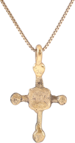 MEDIEVAL EUROPEAN CONVERT’S CROSS NECKLACE, 9th-10th CENTURY