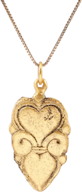 UNIQUE VARIATION VIKING HEART PENDANT, 9TH-10TH CENTURY