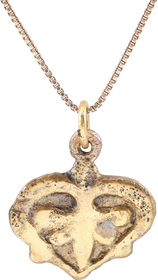 VIKING HEART PENDANT NECKLACE, C.950-1050 AD