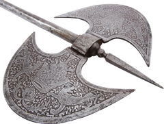 LARGE INDOPERSIAN BATTLE AXE - Fagan Arms