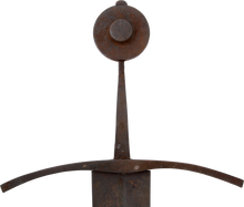 EXCELLENT VINTAGE/ANTIQUE REPRODUCTION OF A KNIGHTLY BROADSWORD C.1300