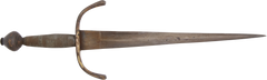 VINTAGE TO ANTIQUE COPY OF A EUROPEAN LEFT HAND DAGGER OF ABOUT 1580