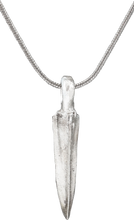 FINE ROMAN ARROWHEAD PENDANT NECKLACE, 100 BC-100 AD