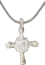 EUROPEAN CONVERT'S CROSS NECKLACE 9TH-10TH CENTURY