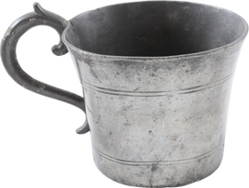 CONFEDERATE SOLDIER’S PEWTER CUP, CHARLESTON