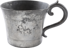 CONFEDERATE SOLDIER’S PEWTER CUP, CHARLESTON