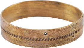 ANCIENT VIKING WEDDING RING, 9TH-11TH CENTURY AD, SIZE 10 1/4