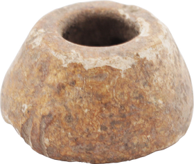 ROMAN LEAD SPINDLE WHORL, 1ST-3RD CENTURY AD