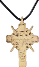FINE LARGE EASTERN EUROPEAN CROSS, 17TH CENTURY
