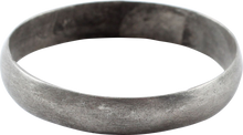 RARE SILVER VIKING WEDDING RING, 9th-11th CENTURY, SIZE 9 1/2