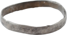 RARE SILVER VIKING WEDDING RING, 9th-11th CENTURY, SIZE 11