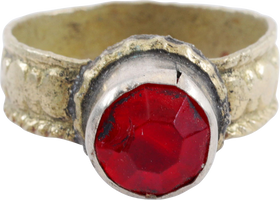 EASTERN EUROPEAN GYPSY RING, SIZE 8 ¼