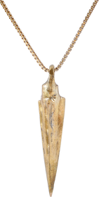 FINE GREEK WAR ARROWHEAD NECKLACE