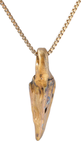 HELLENISTIC GREEK ARROWHEAD PENDANT NECKLACE, 300 - 100 BC