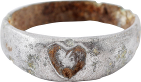 TRENCH ART SWEETHEART RING, SIZE 8 ½