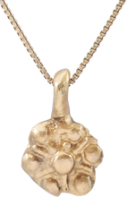 ROMAN WHEEL OF FORTUNE AMULET NECKLACE, 200-550 AD