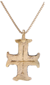RARE MEDIEVAL EUROPEAN PILGRIM'S RELIQUARY CROSS