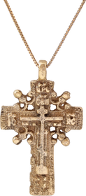 SPECTACULAR EASTERN EUROPEAN CROSS, 15TH-17TH CENTURY